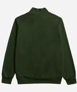 Stand Up Collar Jacket With Raglan Sleeve