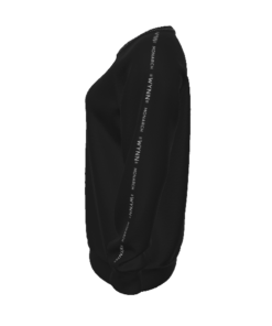 Black Raglan Sleeve Sweatshirt