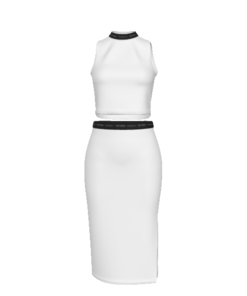 Tank Top & Split High Skirt Set