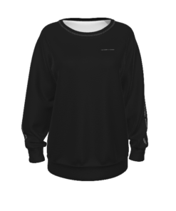Alternative view of Black Raglan Sleeve Sweatshirt