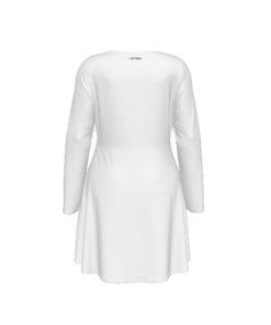 Voodo-neck Long Sleeve Dress(Plus Size)