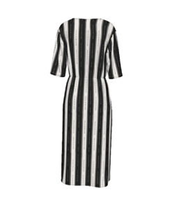 Alternative view of Monarch Wynn Stripes Short Sleeve V-neck Dress