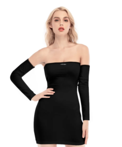 Monarch Wynn Off-shoulder Back Lace-up Dress
