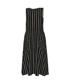 Sleeveless Dress With Diagonal Pocket