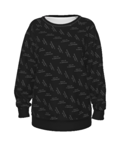 Alternative view of Black Monogram Raglan Sleeve Sweatshirt