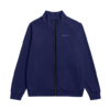 Navy Stand Up Collar Jacket With Raglan Sleeve