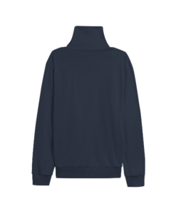 Alternative view of Navy Turtleneck Knitted Fleece Sweater