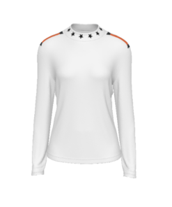 Downstar Pillar Stretchable Turtleneck Top